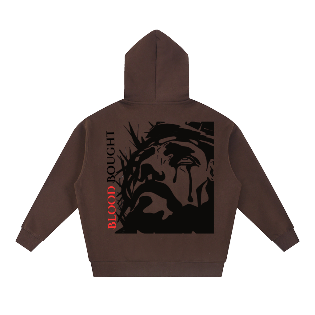 Blood Bought Oversized Fleece Boxy ZIP-UP