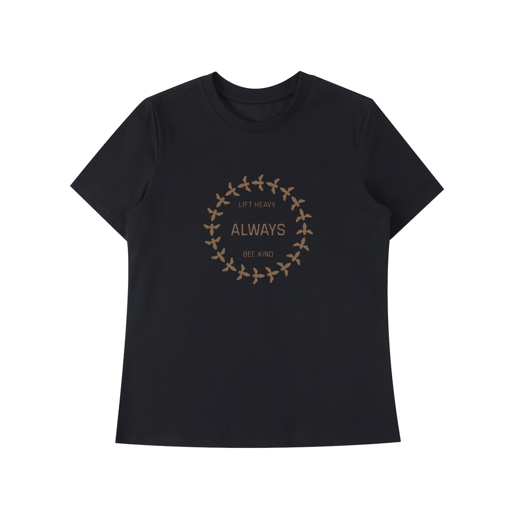 Womens Bee Kind Shoulder T-Shirt