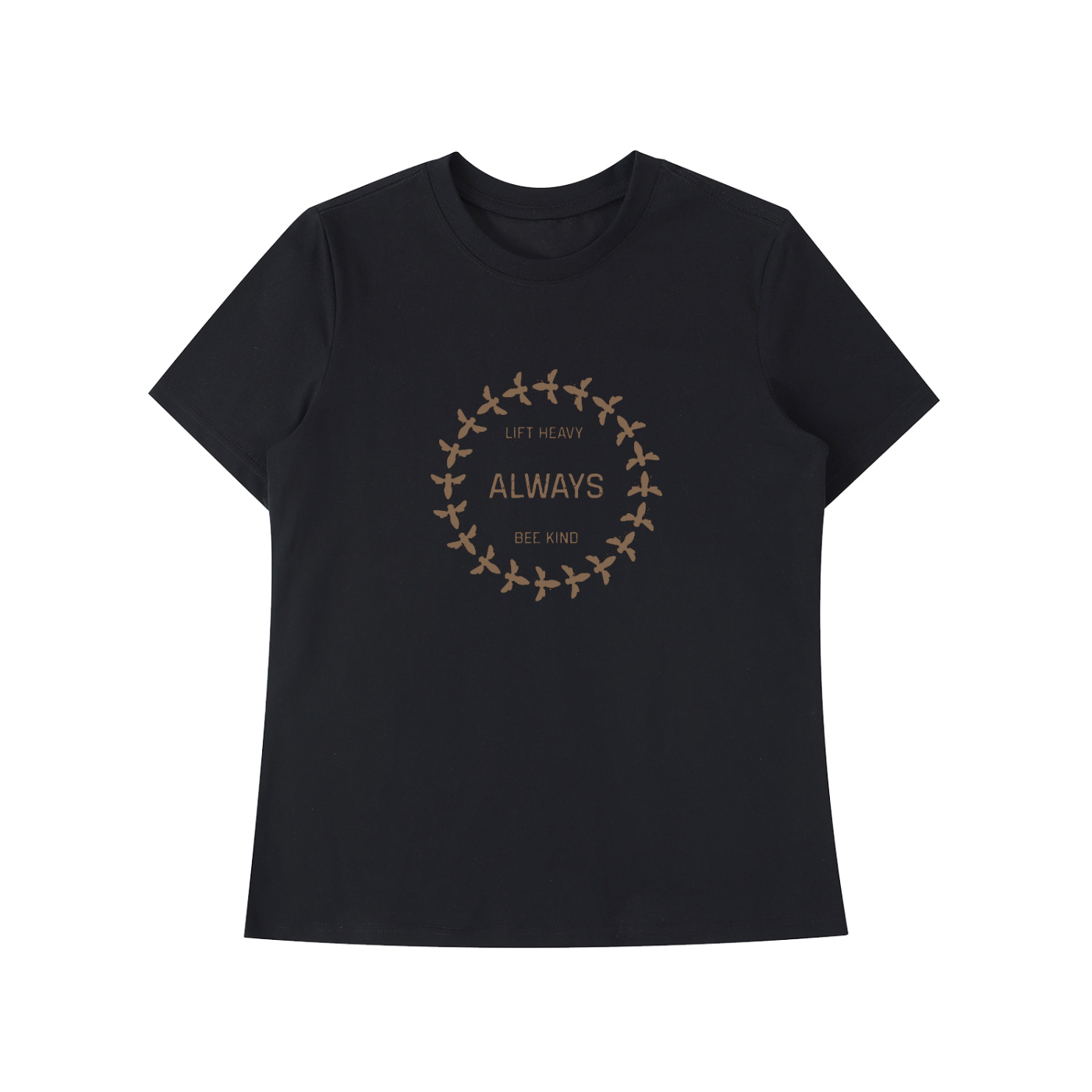 Womens Bee Kind Shoulder T-Shirt