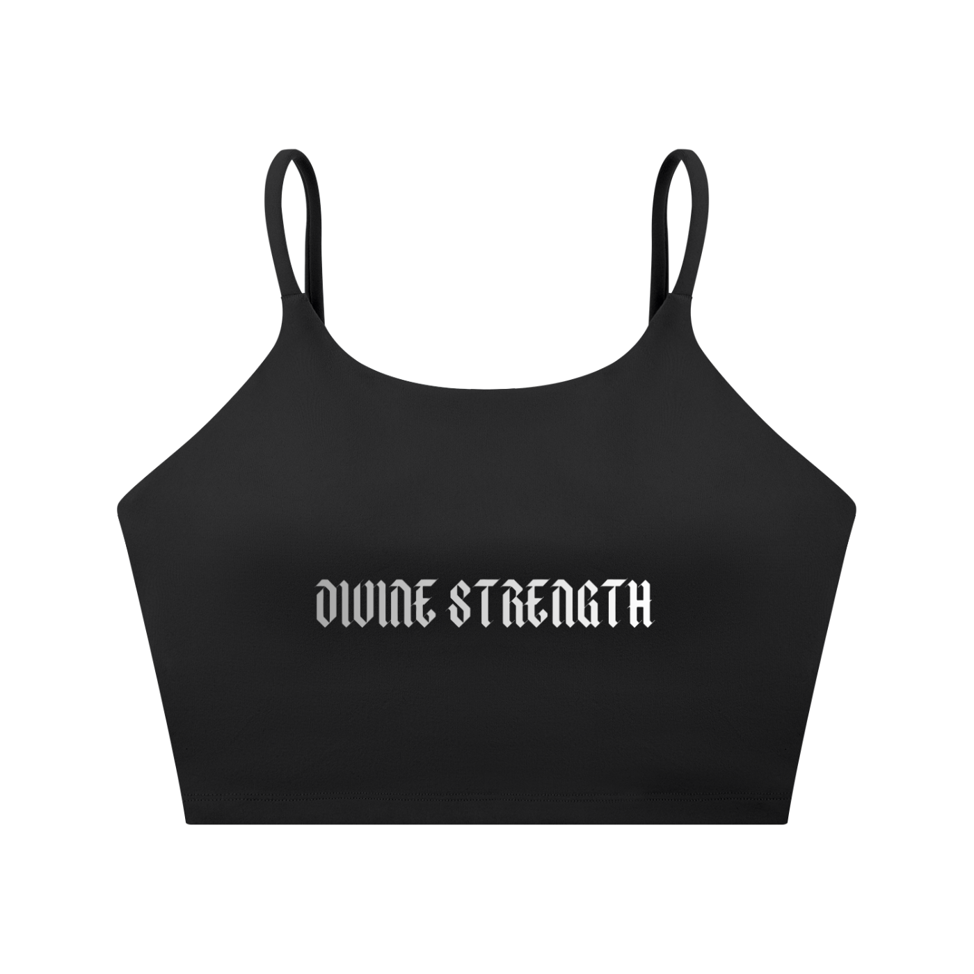 Chrome Logo Spaghetti Strap Yoga Sports Bra