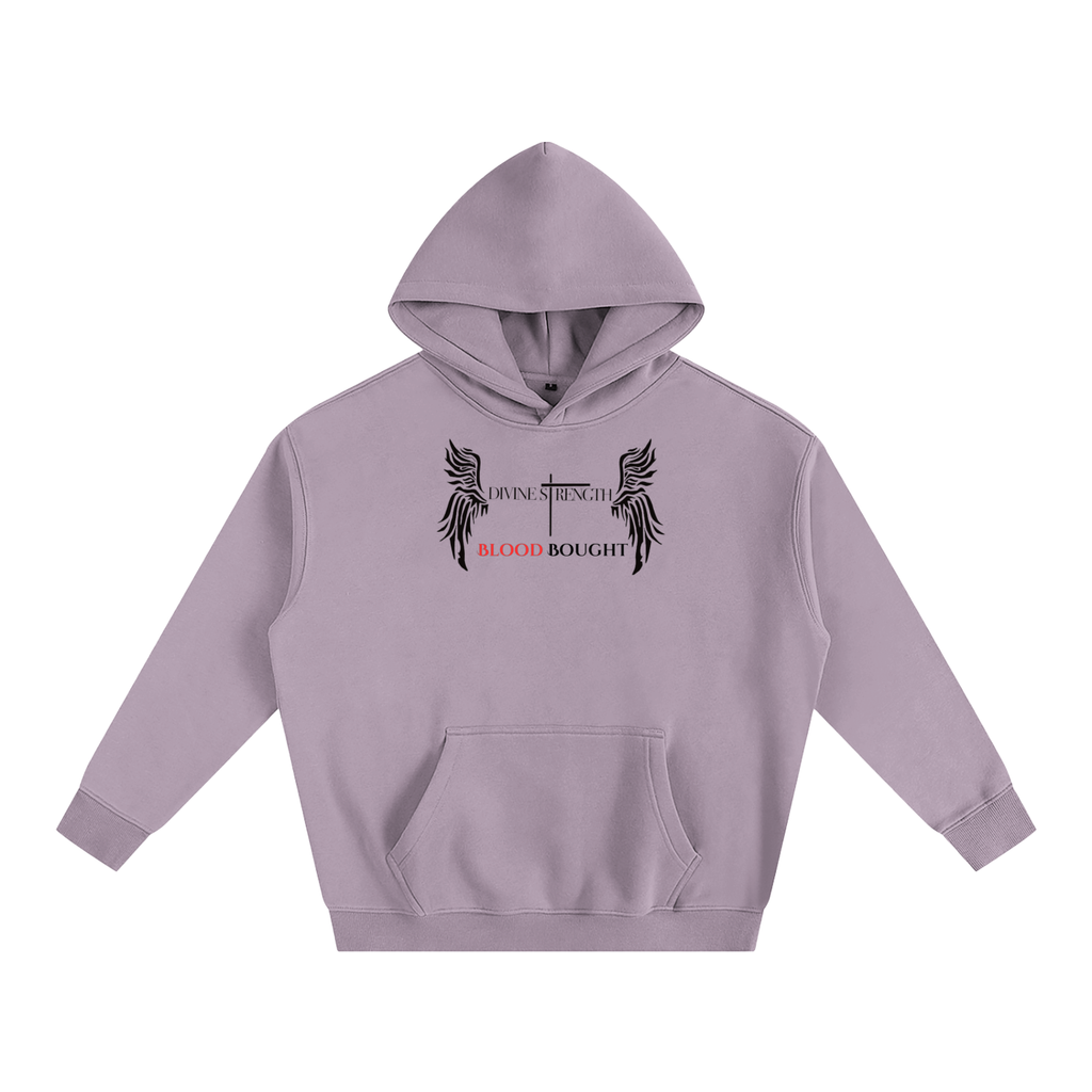 Oversize Fleeced "I AM BLOOD BOUGHT" Hoodie