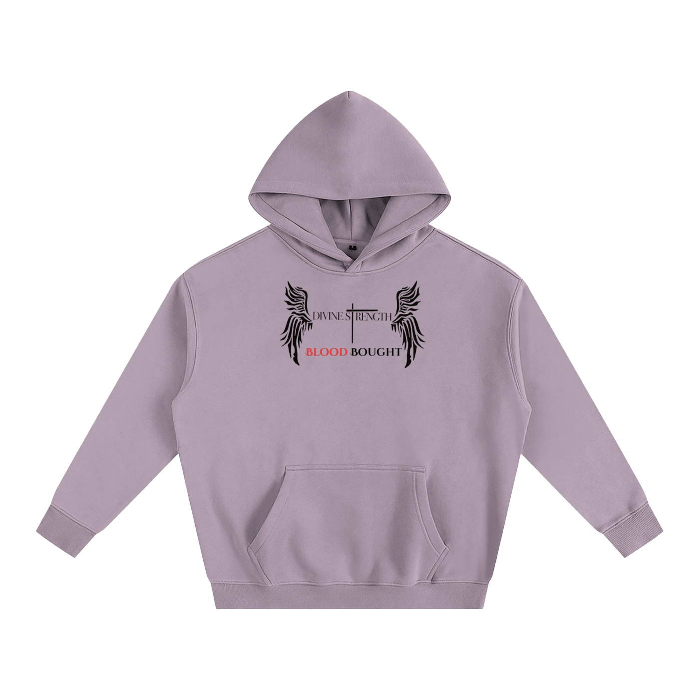 Oversize Fleeced "I AM BLOOD BOUGHT" Hoodie