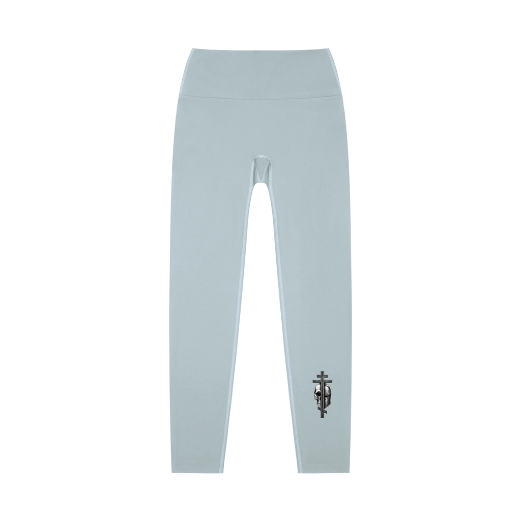 High-Waisted Byzantine cross logo Yoga Leggings