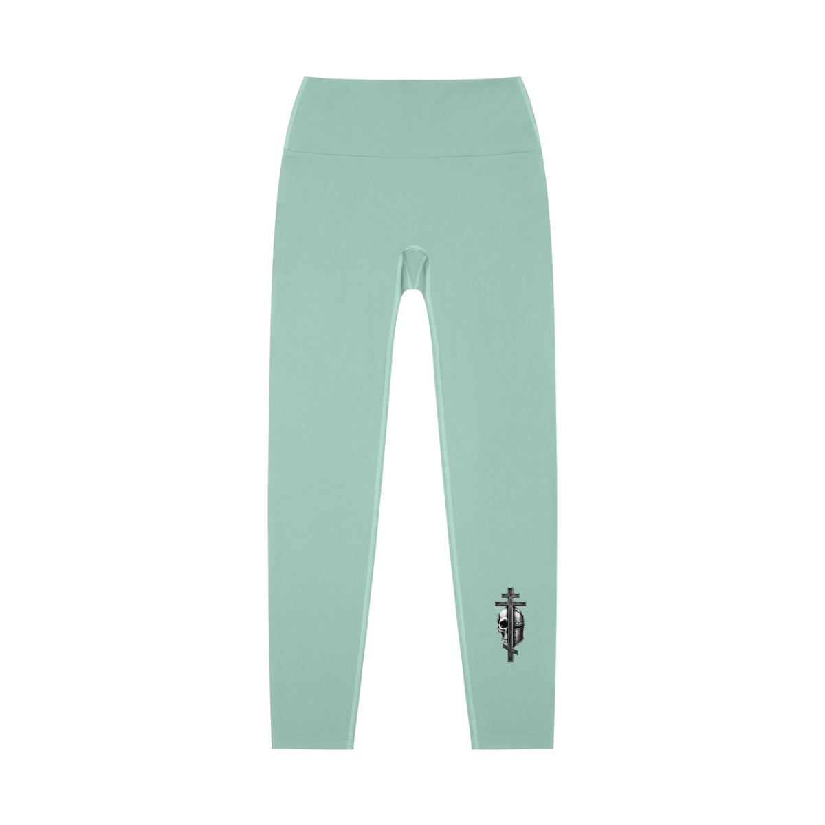 High-Waisted Byzantine cross logo Yoga Leggings
