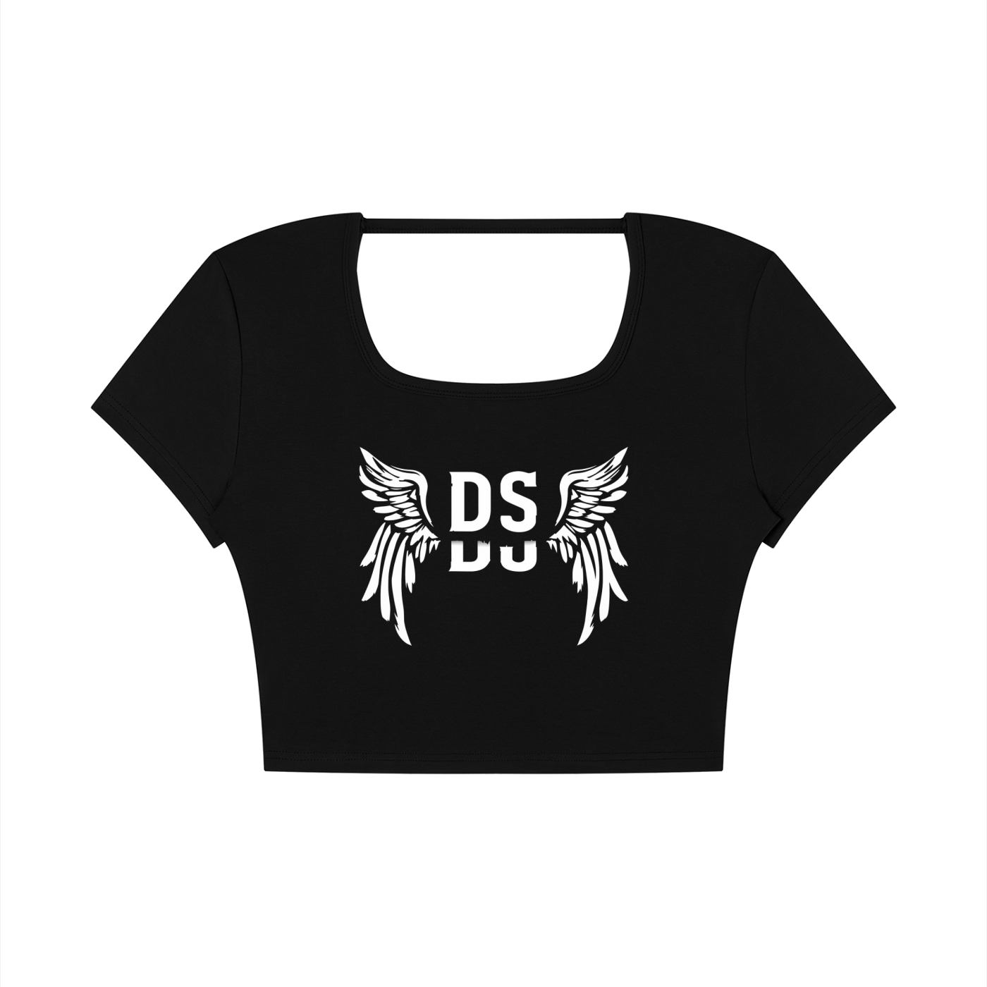 Women's Emblem Square Neck Crop T-Shirt