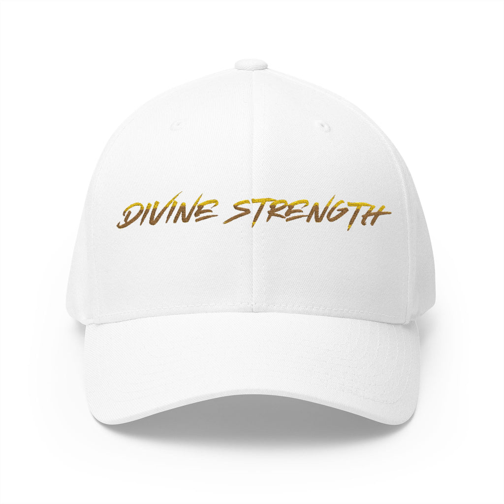 Decretive Font Divine Strength Cap- Black Stitch