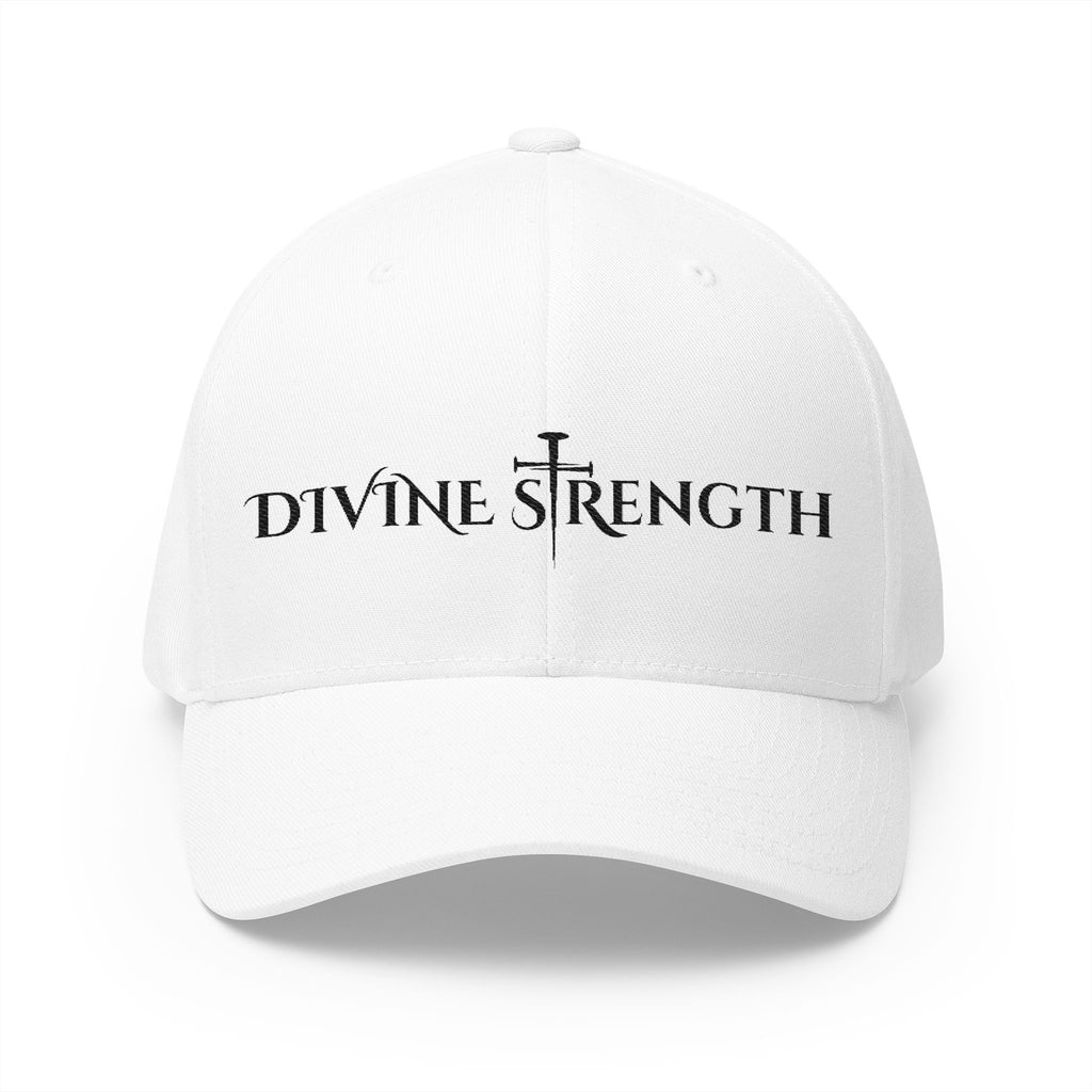 Decretive Font Divine Strength Cap- Black Stitch