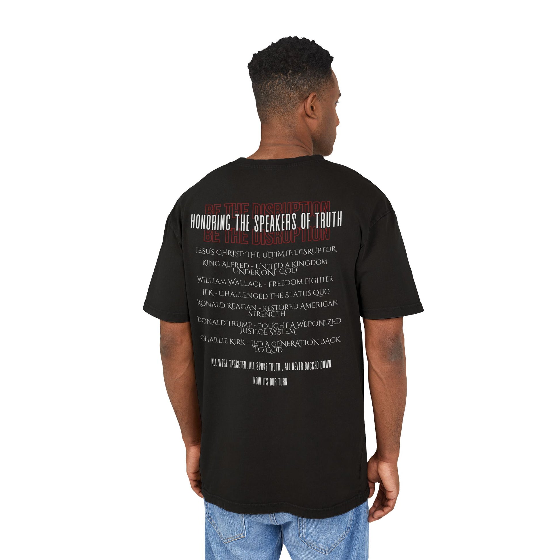 Disruptors Tribute Tee Oversized Acidwash