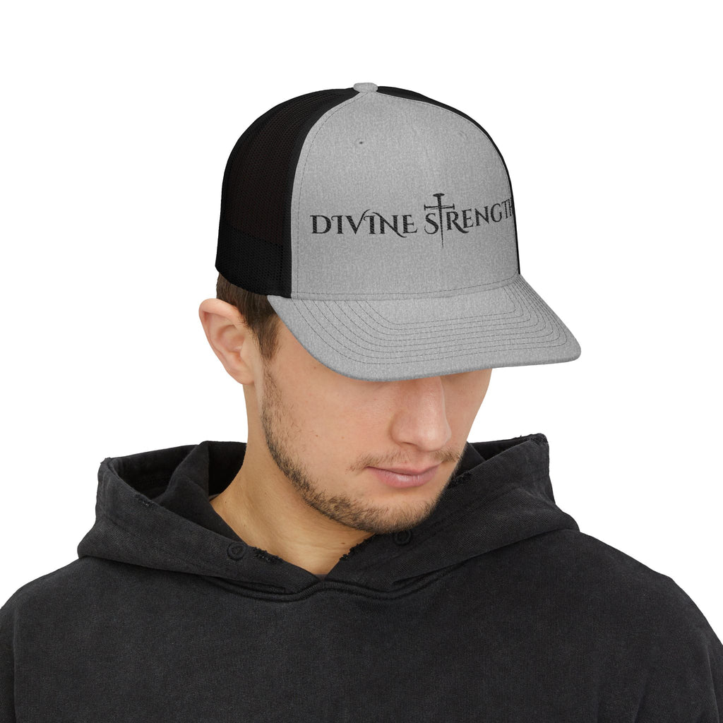 Divine Strength Embroidered Snapback Trucker Cap