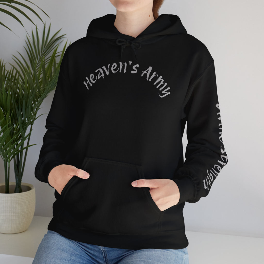 Heavens Army Unisex Hoodie - Divine Strength Motivation Sweatshirt
