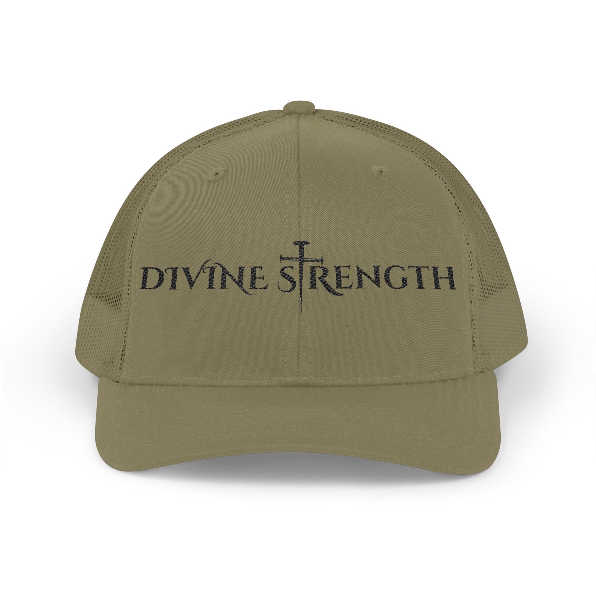 Divine Strength Embroidered Snapback Trucker Cap