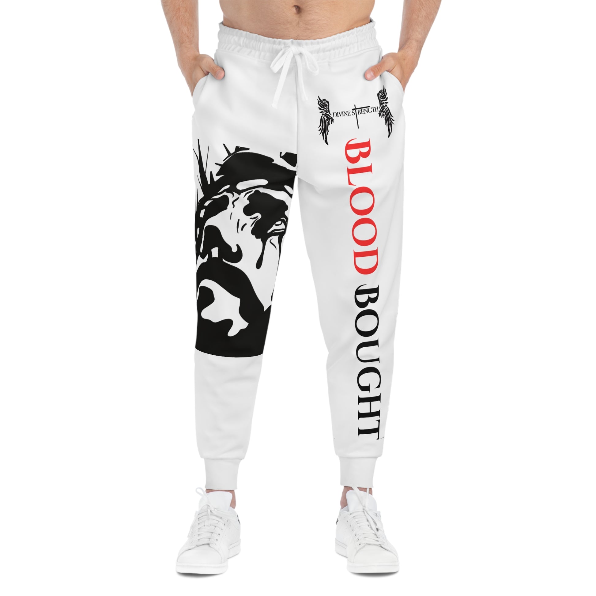 Blood Bought Athletic Joggers White