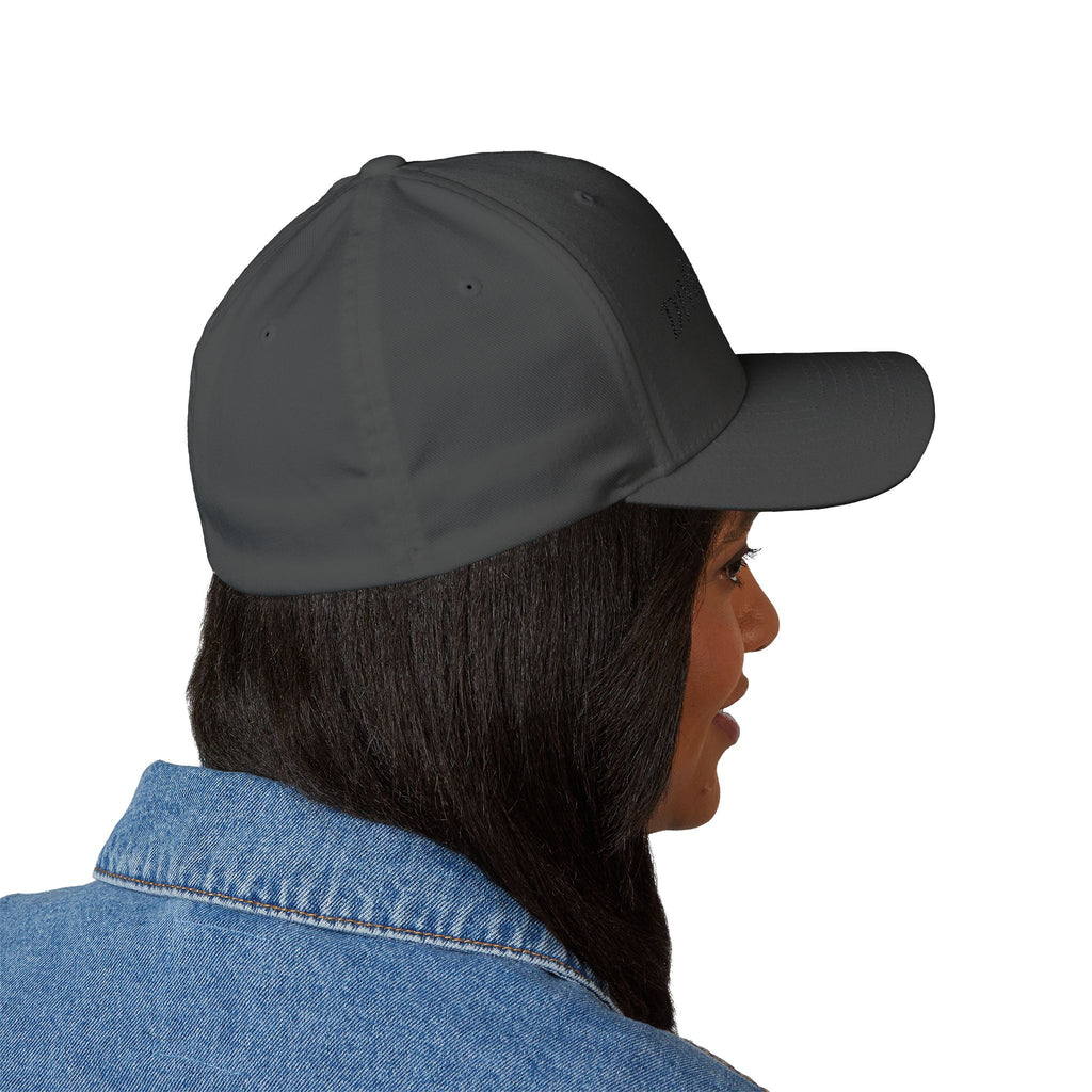 Decretive Font Divine Strength Cap- Black Stitch