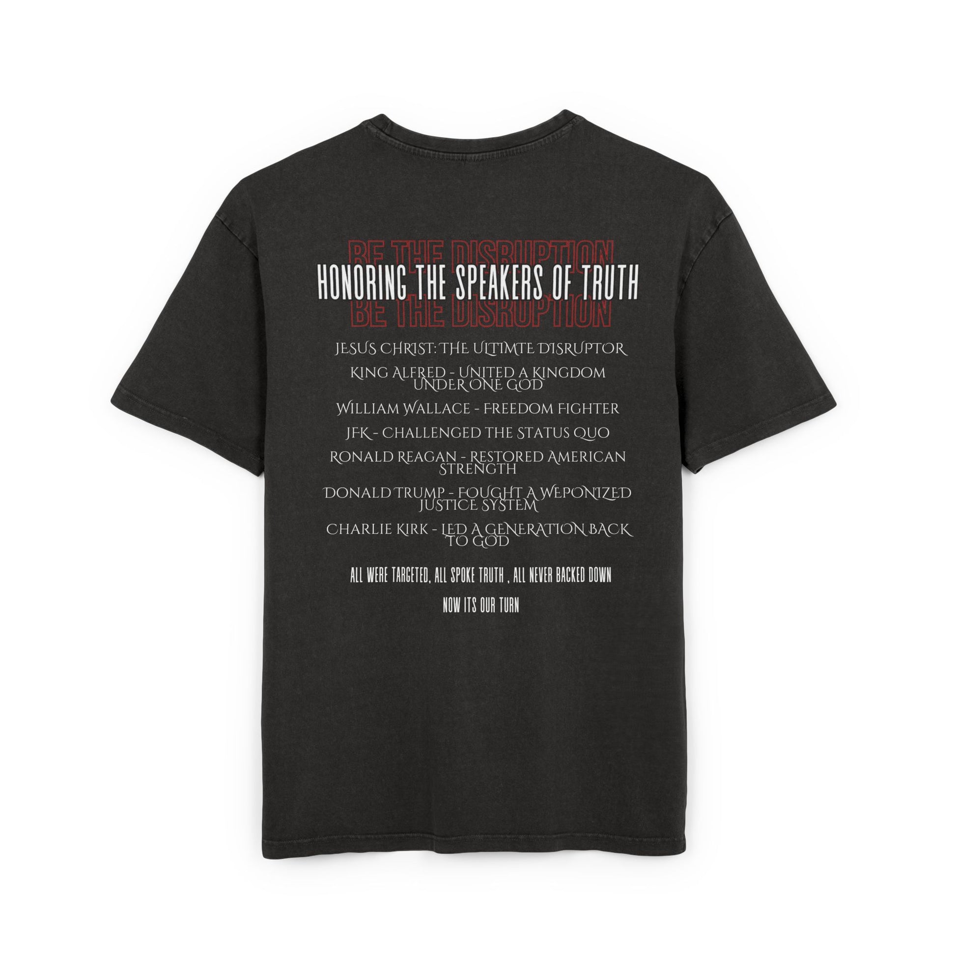 Disruptors Tribute Tee Oversized Acidwash