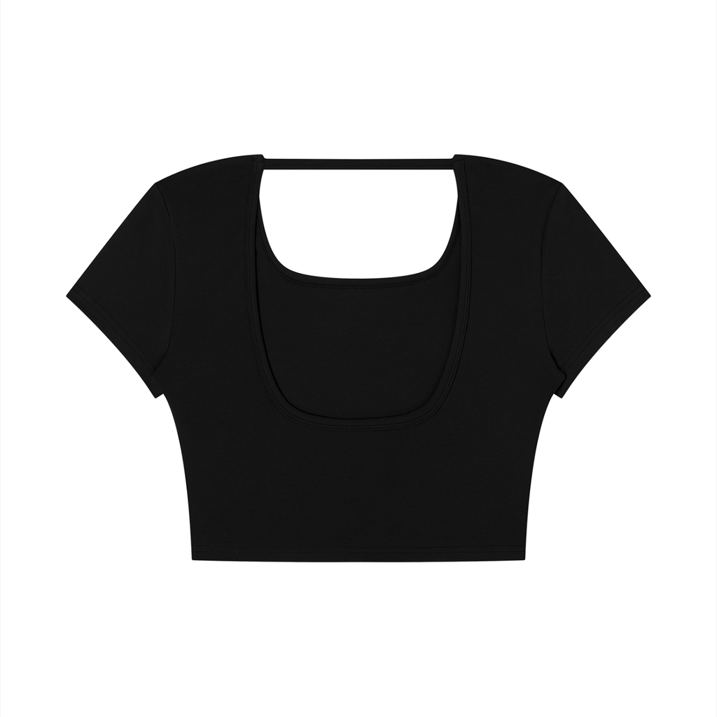 Women's Logo Square Neck Crop T-Shirt