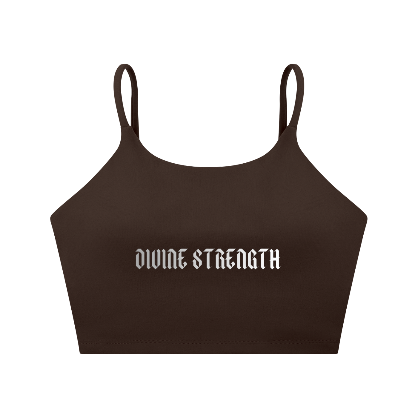 Chrome Logo Spaghetti Strap Yoga Sports Bra