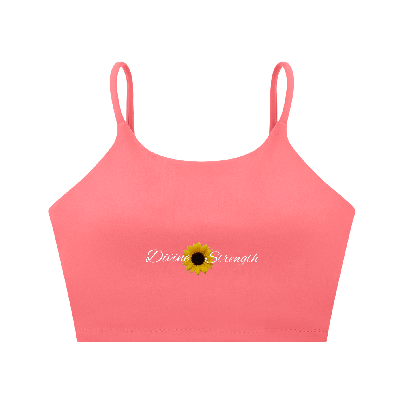 Sunflower Spaghetti Strap Yoga Sports Bra