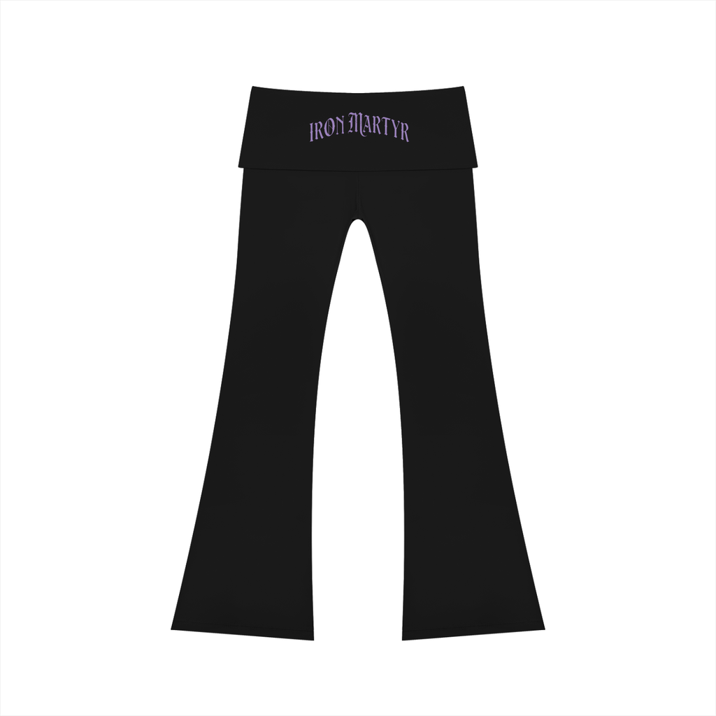 Women's High Rise Byzantine Cross Flared Yoga Pants
