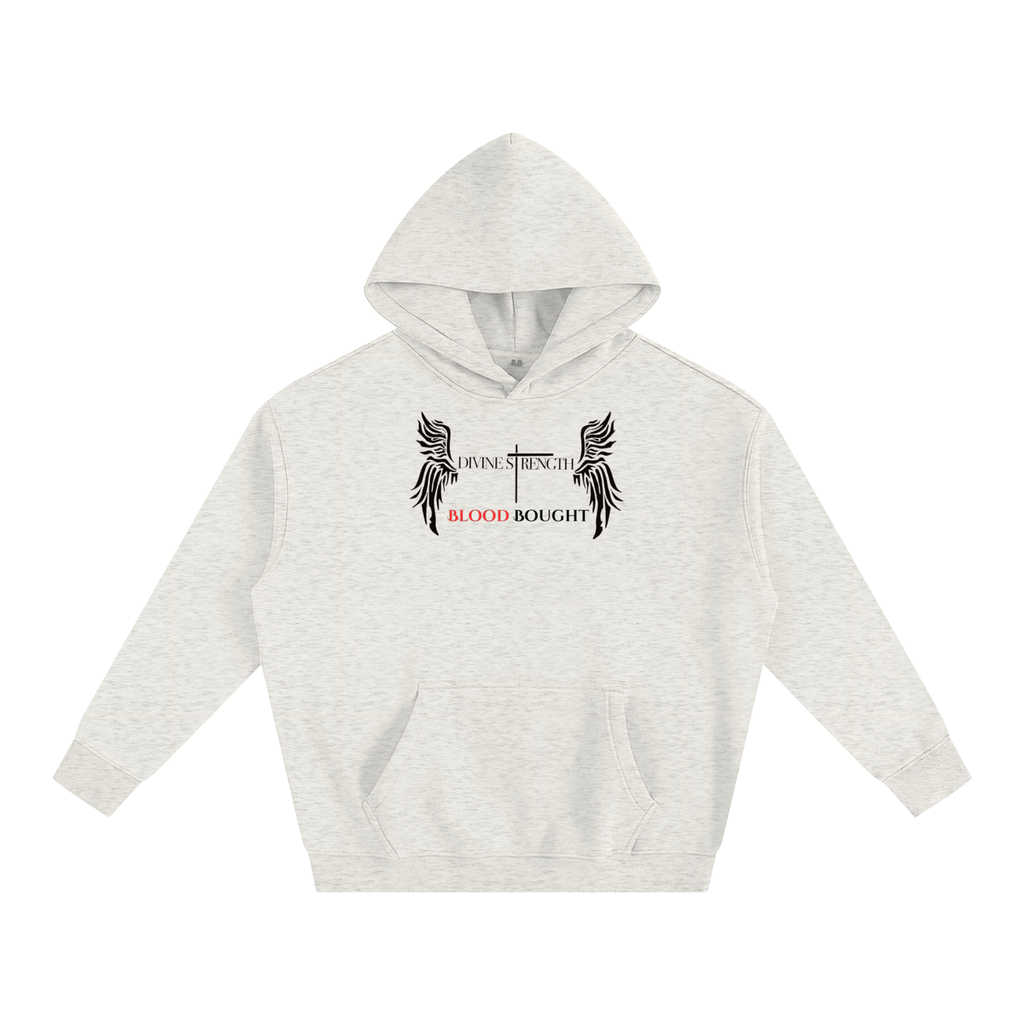 Oversize Fleeced "I AM BLOOD BOUGHT" Hoodie