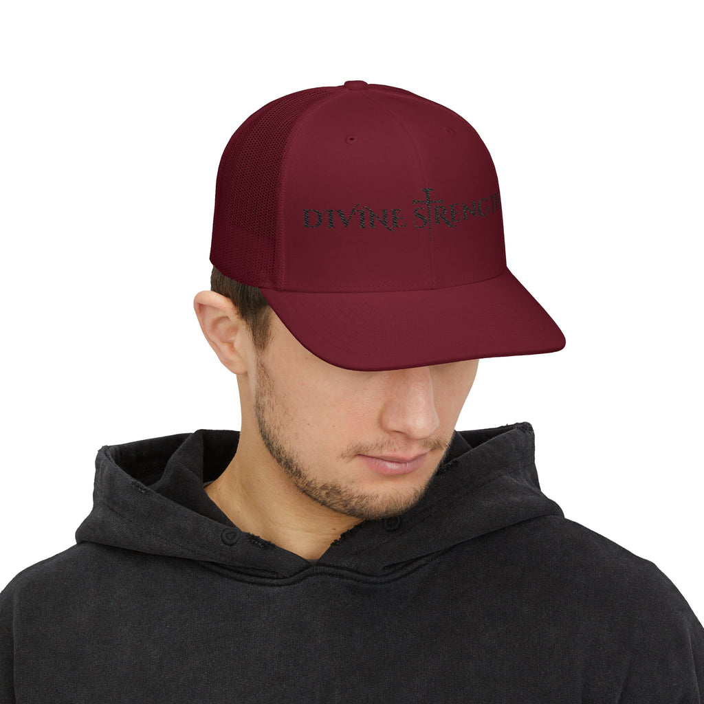 Divine Strength Embroidered Snapback Trucker Cap