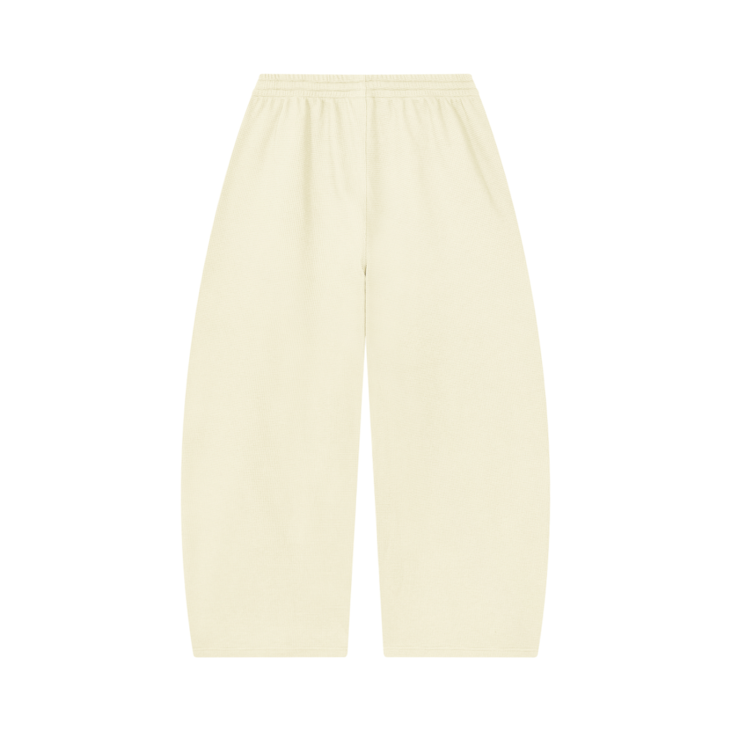 Unisex byzantine cross logo Waffle Barrel Leg Pants