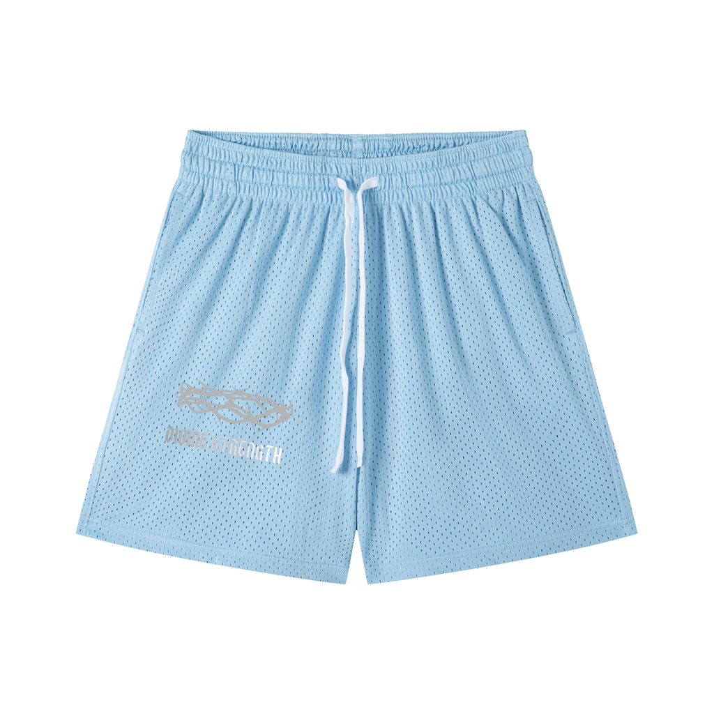 Crown of Thorns Mesh Drawstring Shorts