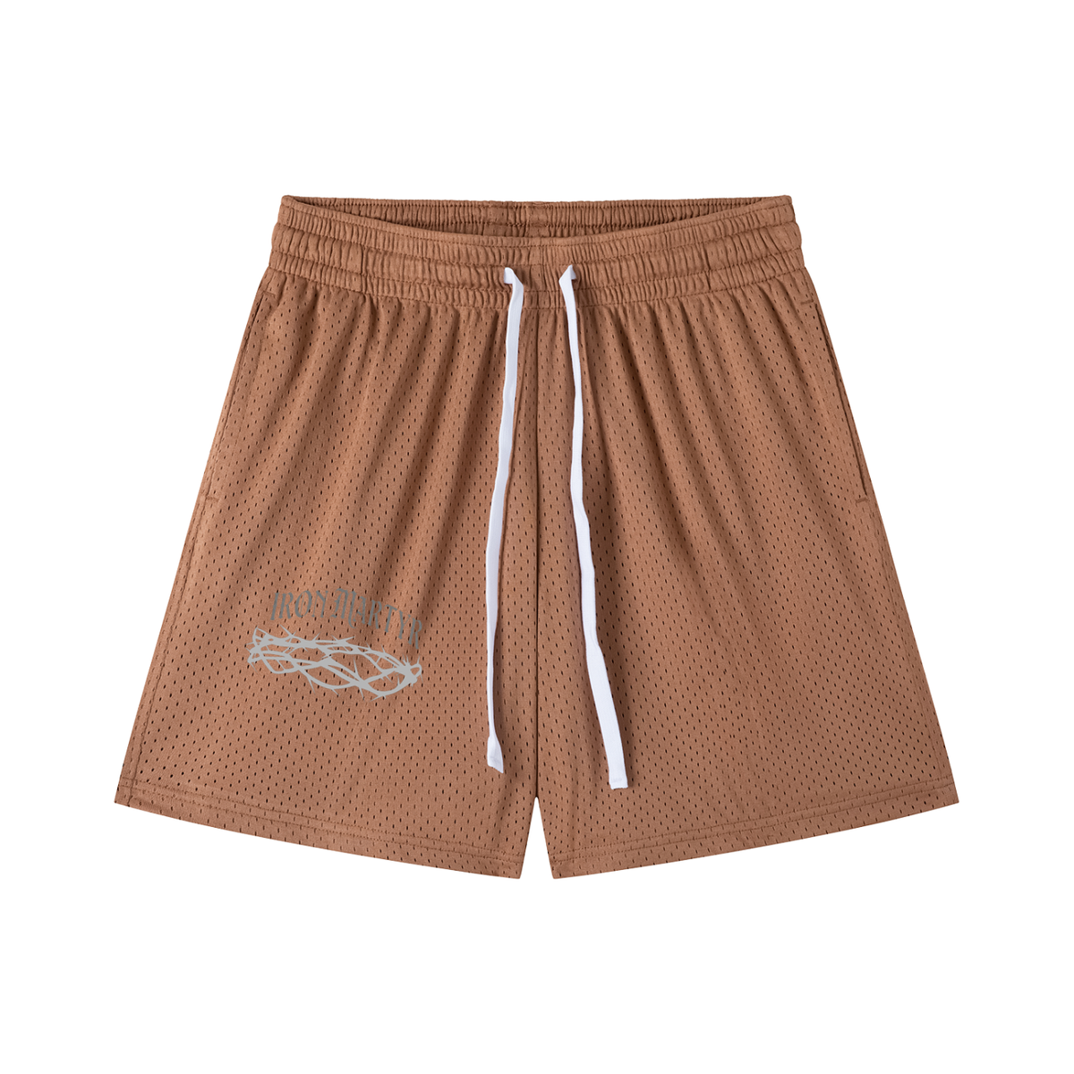 Crown of Thorns Mesh Drawstring Shorts