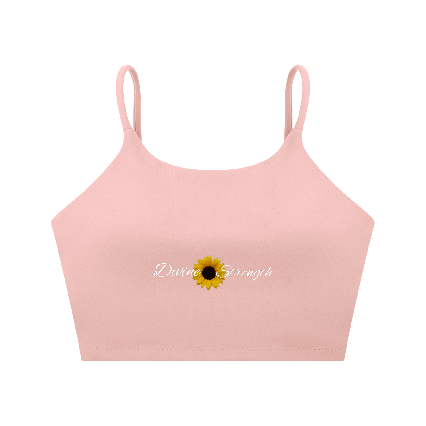 Sunflower Spaghetti Strap Yoga Sports Bra