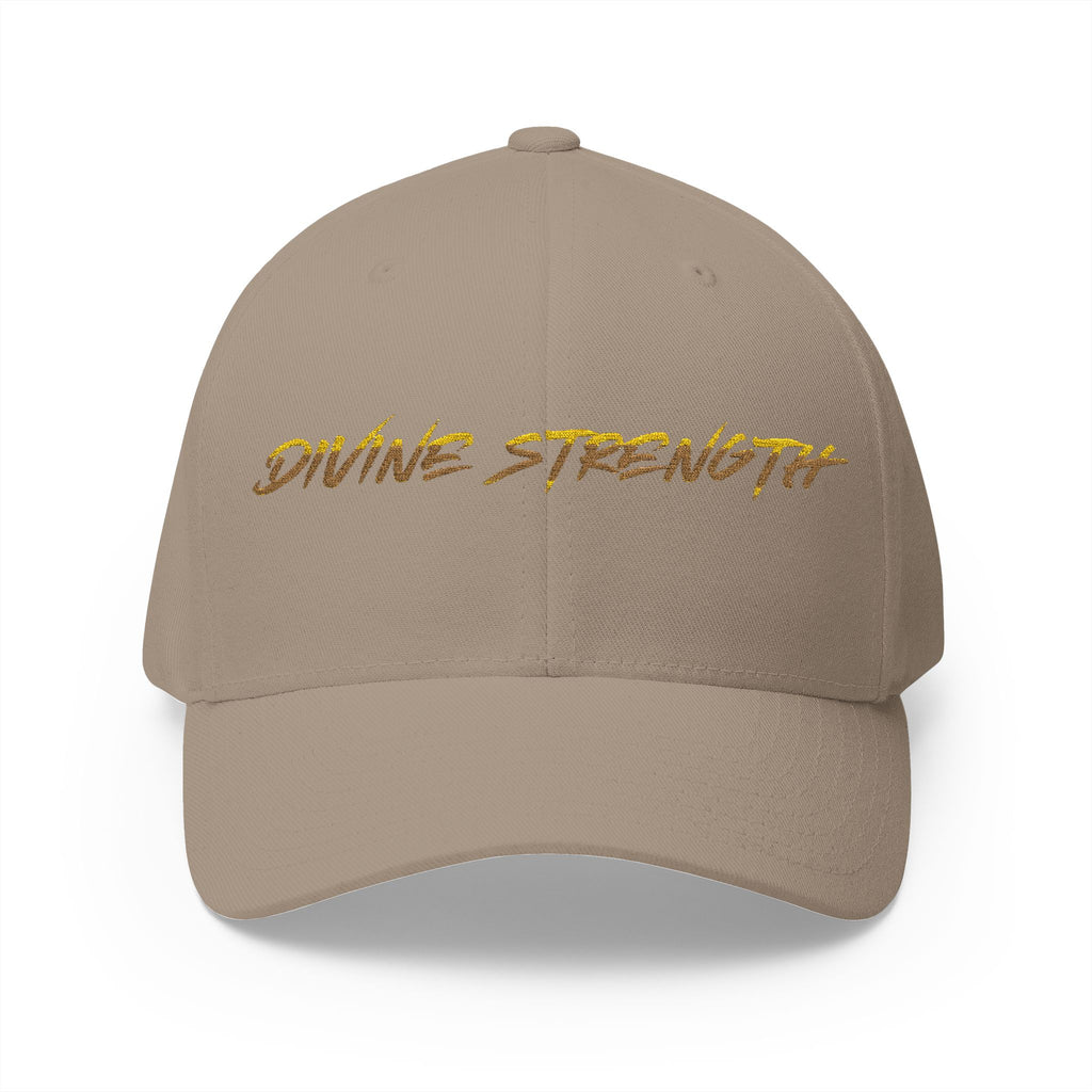 Decretive Font Divine Strength Cap- Black Stitch