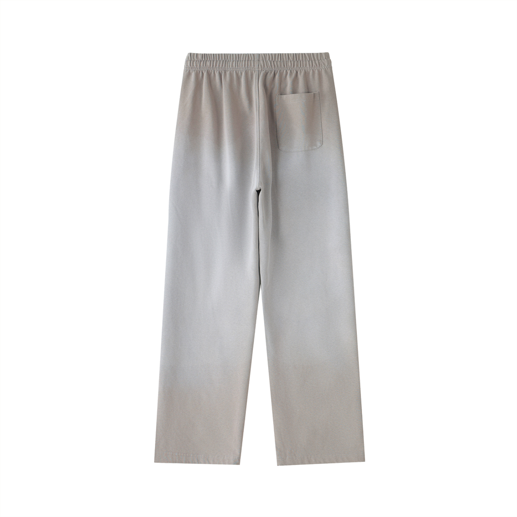 Vintage Washed Gradient Straight-Leg Sweatpants