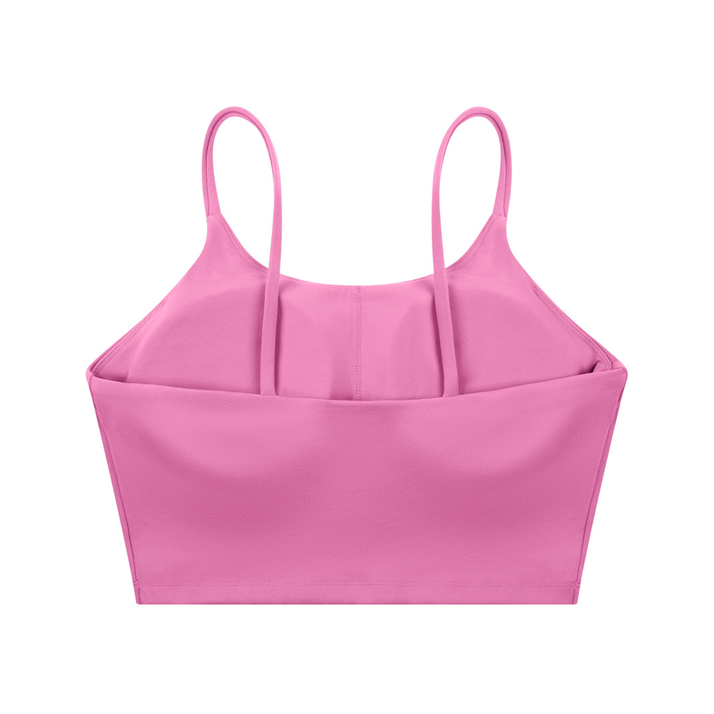 Chrome Logo Spaghetti Strap Yoga Sports Bra