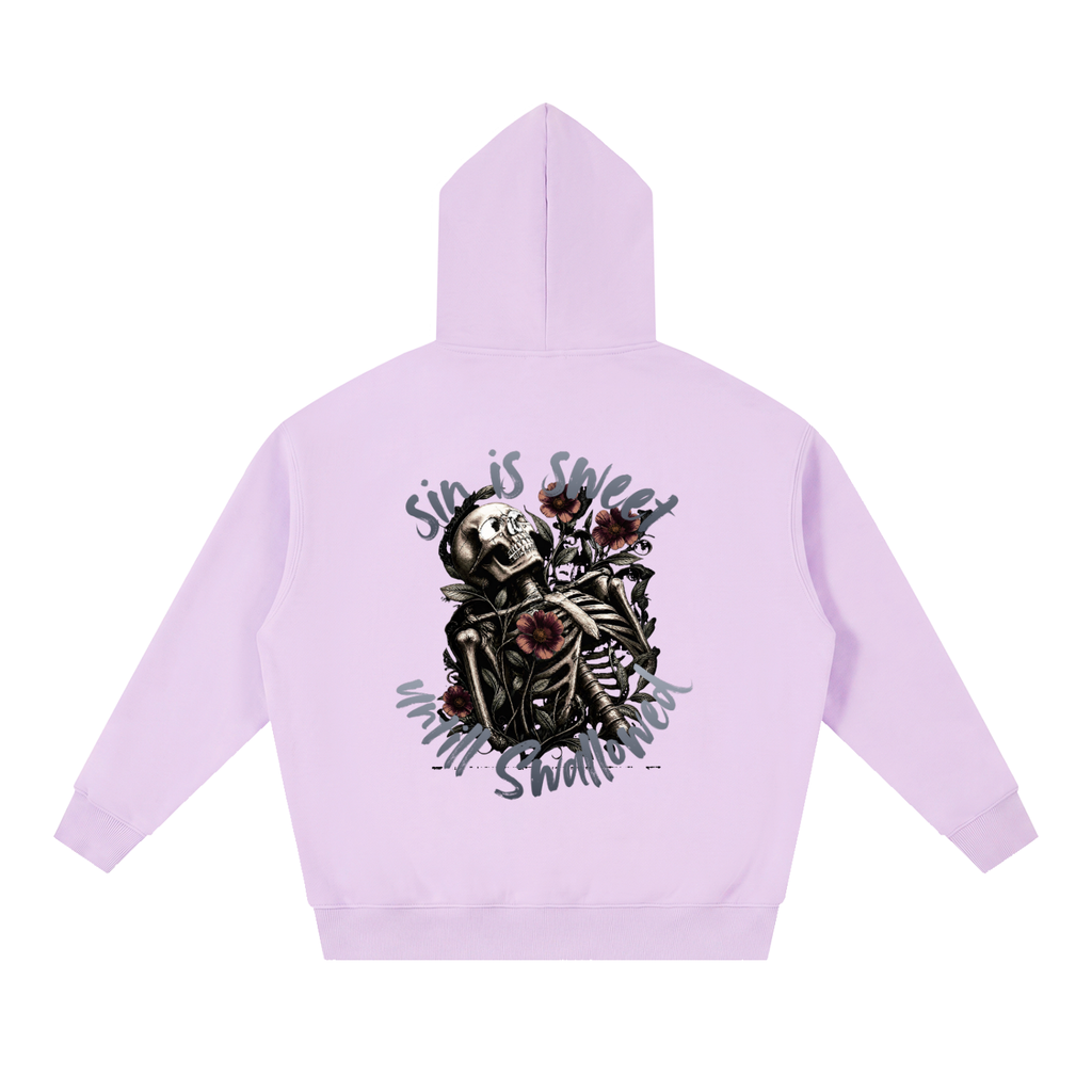 Sin Is Sweet Oversized Boxy Fit Fleece Hoodie