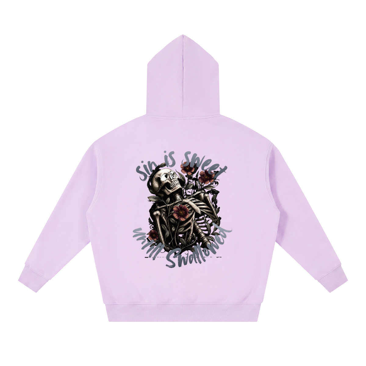 Sin Is Sweet Oversized Boxy Fit Fleece Hoodie