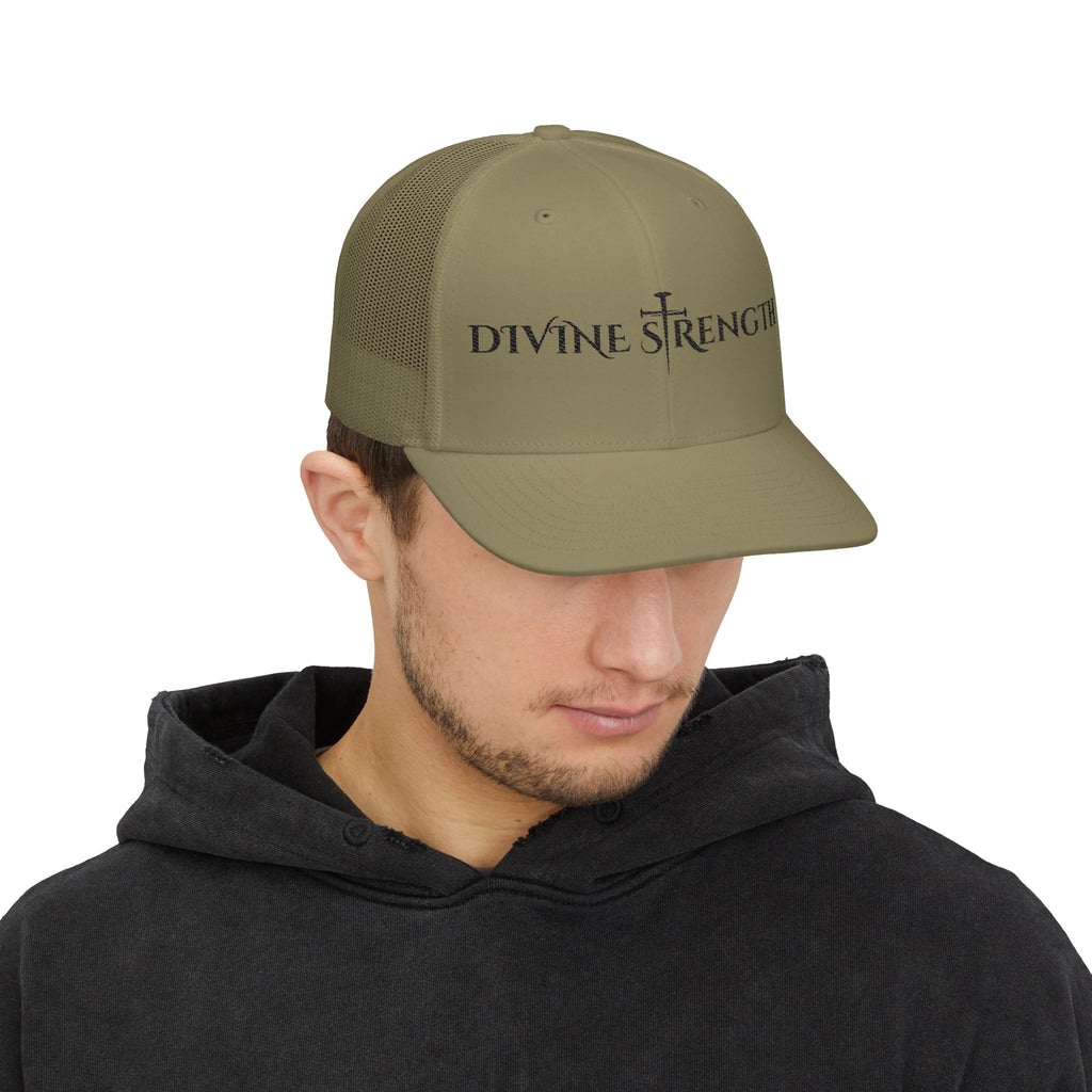 Divine Strength Embroidered Snapback Trucker Cap