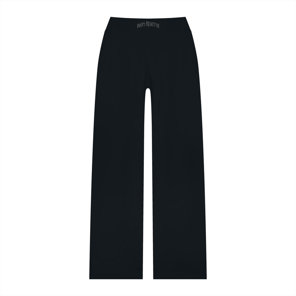 Women's High Waisted Byzantine cross Logo Straight Leg Yoga pants