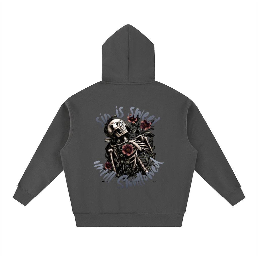 Sin Is Sweet Oversized Boxy Fit Fleece Hoodie