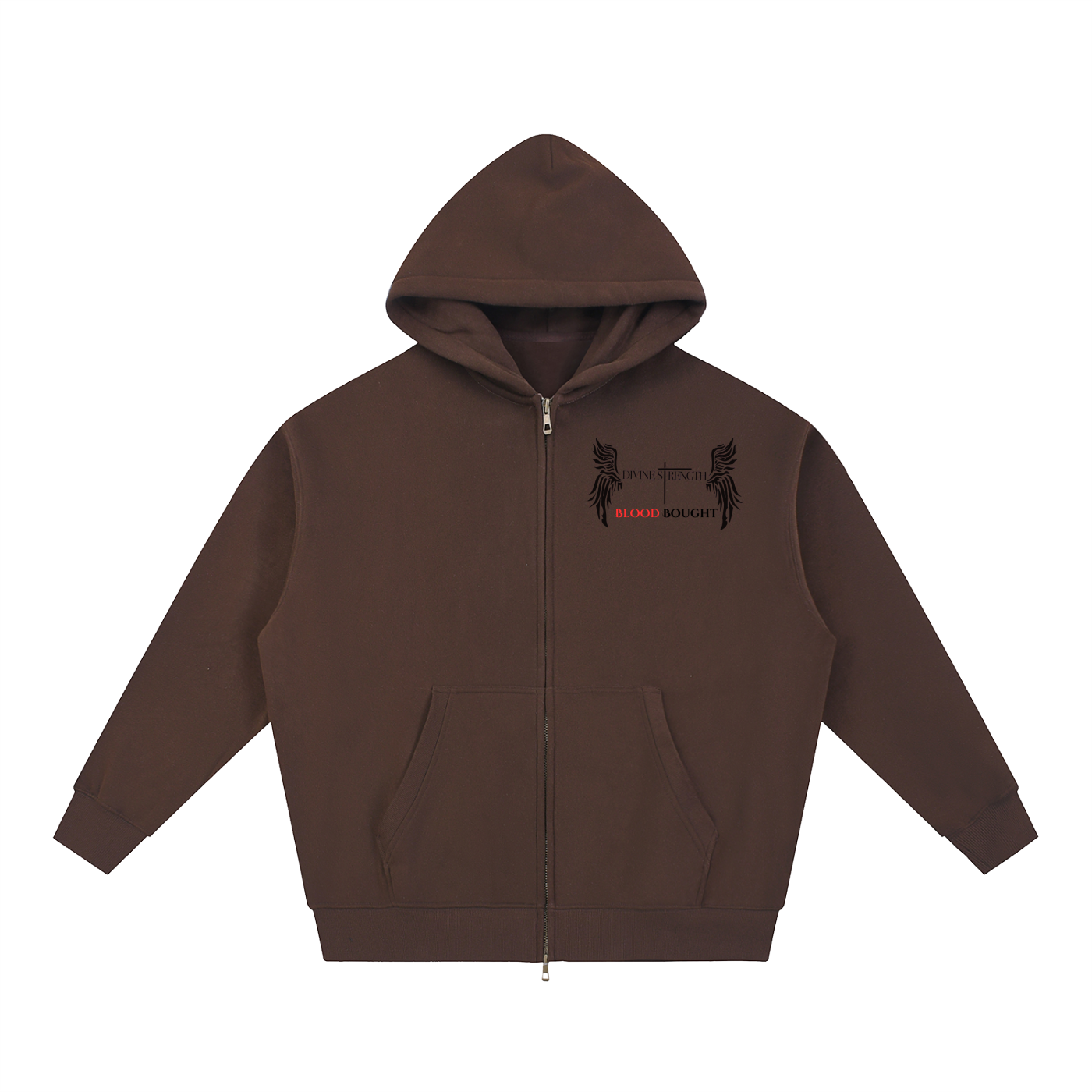 Blood Bought Oversized Fleece Boxy ZIP-UP