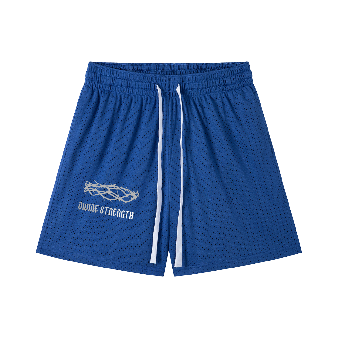 Crown of Thorns Mesh Drawstring Shorts