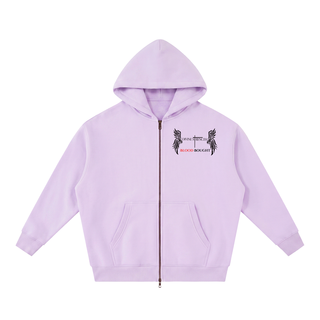 Blood Bought Oversized Fleece Boxy ZIP-UP