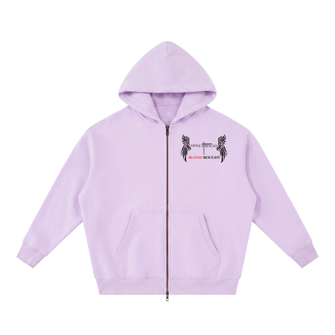 Blood Bought Oversized Fleece Boxy ZIP-UP