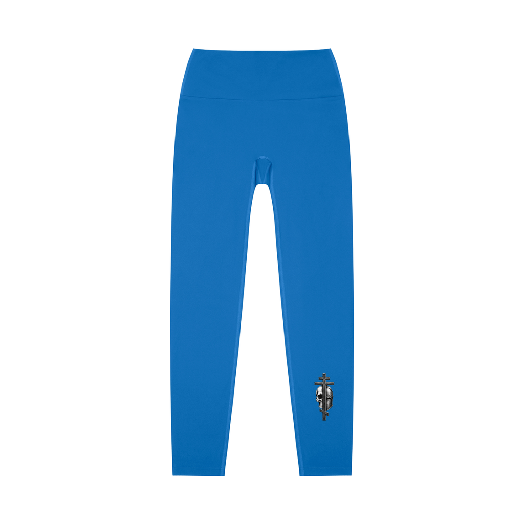 High-Waisted Byzantine cross logo Yoga Leggings