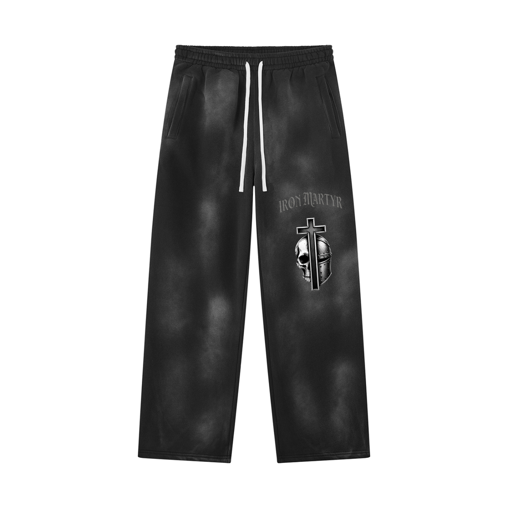 Unisex Sunfade Wide Leg Fleece Sweatpants