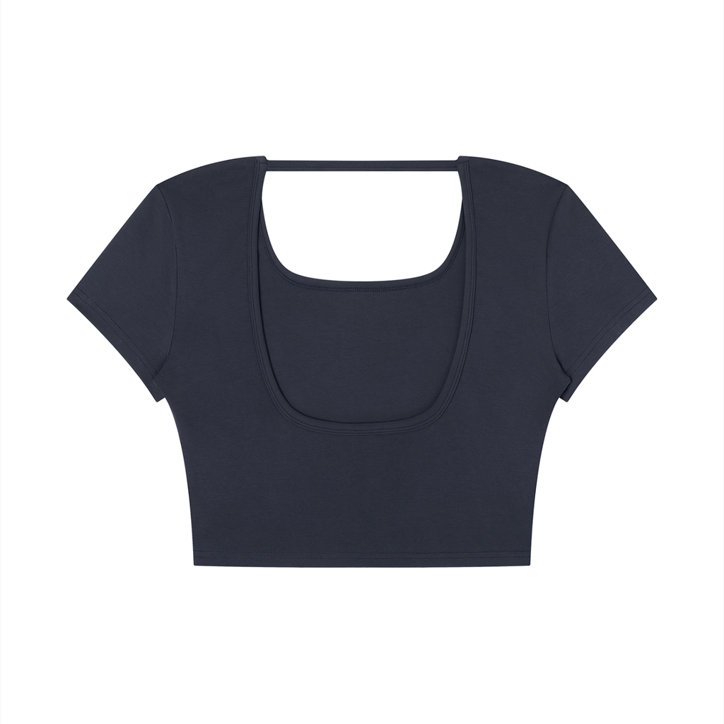 Women's Logo Square Neck Crop T-Shirt