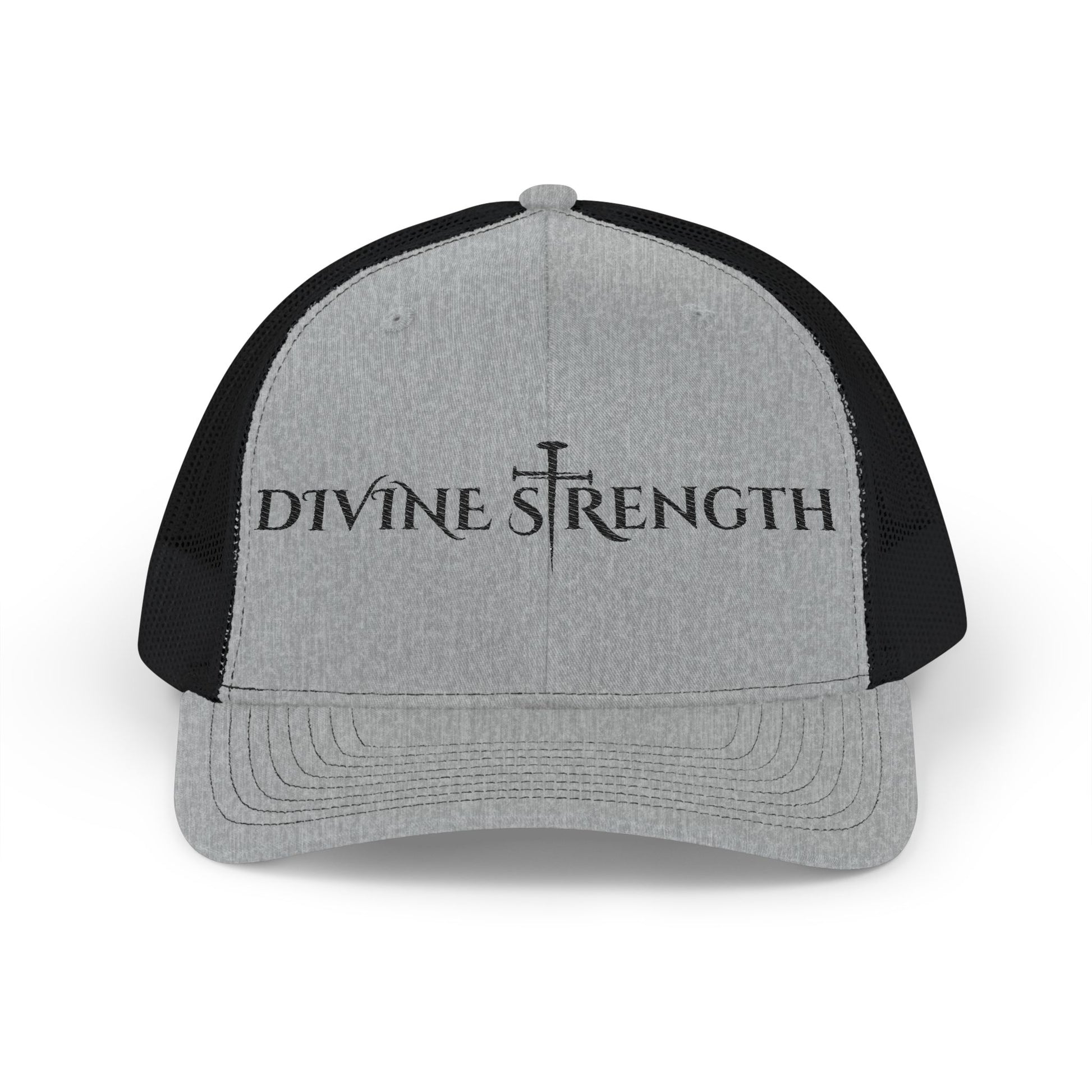 Divine Strength Embroidered Snapback Trucker Cap