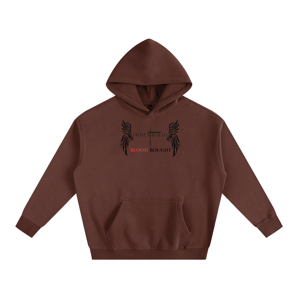Oversize Fleeced "I AM BLOOD BOUGHT" Hoodie