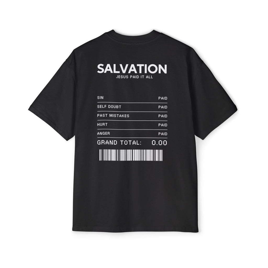 Heavy Oversized Tee - 'JESUS PAID'