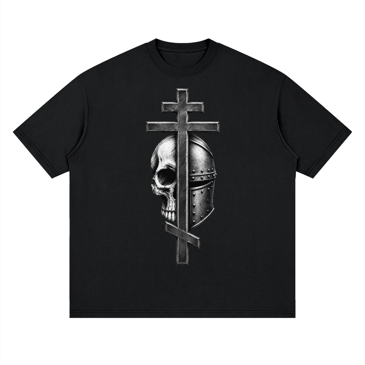 Byzantine Cross logo Drop Tee