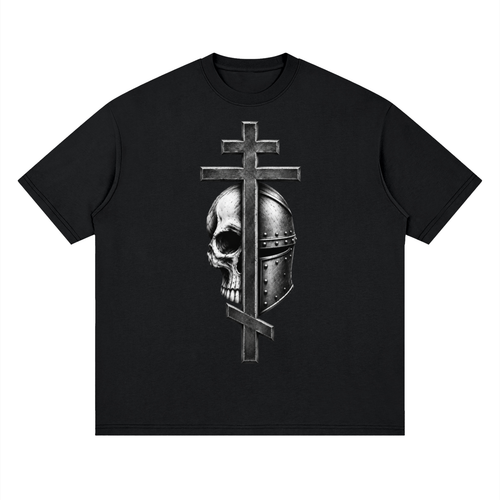 Byzantine Cross logo Drop Tee