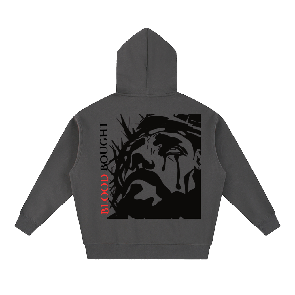 Blood Bought Oversized Fleece Boxy ZIP-UP