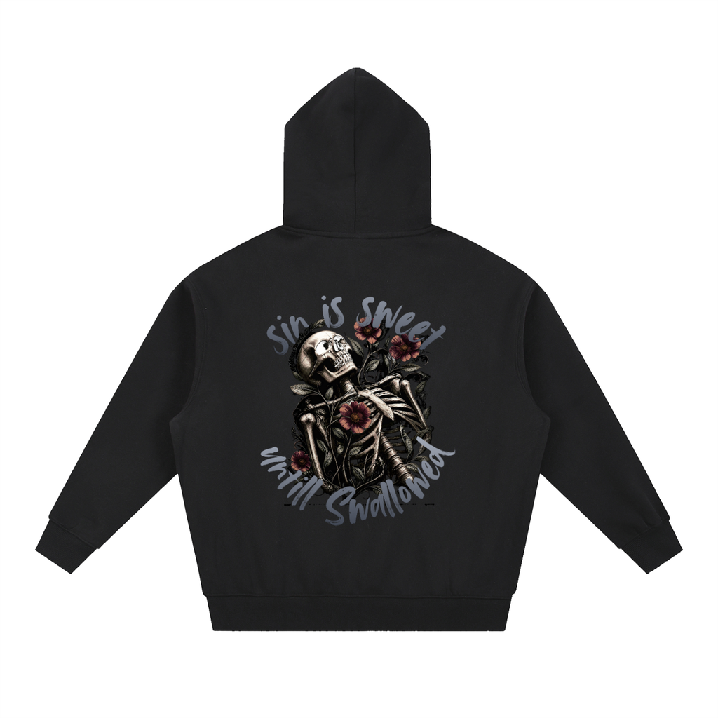 Sin Is Sweet Oversized Boxy Fit Fleece Hoodie
